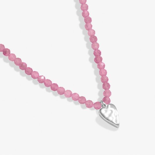 Mini Charms Tourmaline Heart Necklace