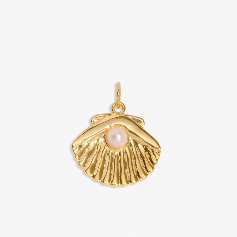 World's Your Oyster' Medium Charm In Gold-Tone Plating