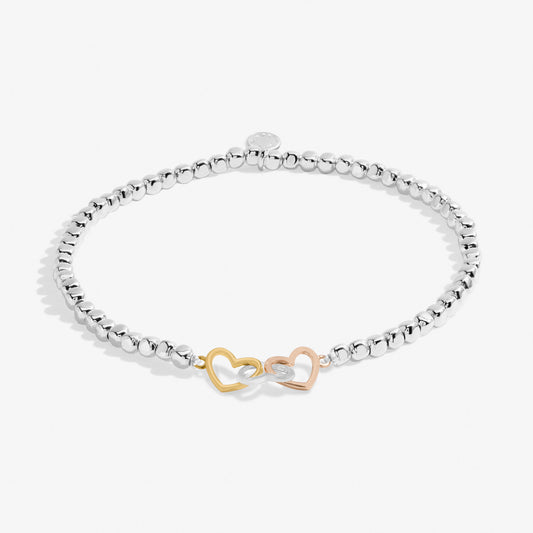 Forever Yours 'Mom Forever Loved' Trio Bracelet In Silver, Gold-Tone And Rose Gold-Tone Plating