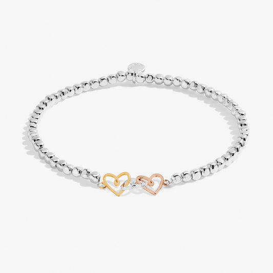 Forever Yours 'Happy Ever After' Trio Bracelet In Silver, Gold-Tone And Rose Gold-Tone Plating