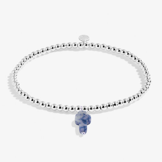 A Little 'Faith' Bracelet In Silver Plating