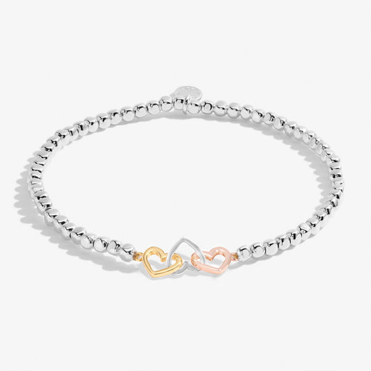 Forever Yours 'Daughter Forever Treasured' Trio Bracelet In Silver, Gold-Tone And Rose Gold-Tone Plating